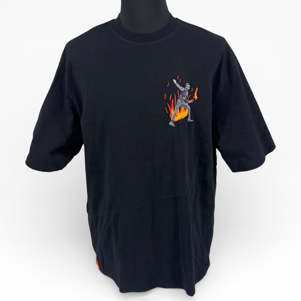 Derschutze Riot T Shirt Men's XL Black Short Sleeve Graphic Tee